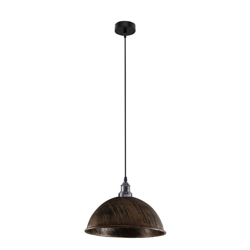 Retro Industrial Ceiling E27 Hanging Pendant Light Shade Brushed Copper~1600 - Lost Land Interiors