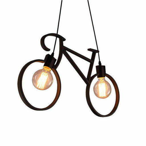 Retro Meta Design Bicycle Ceiling Hanging Pendant Light Shade Modern cycle Lampshade~2668 - Lost Land Interiors