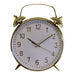 Alarm Style Gold & White Wall Clock - Lost Land Interiors