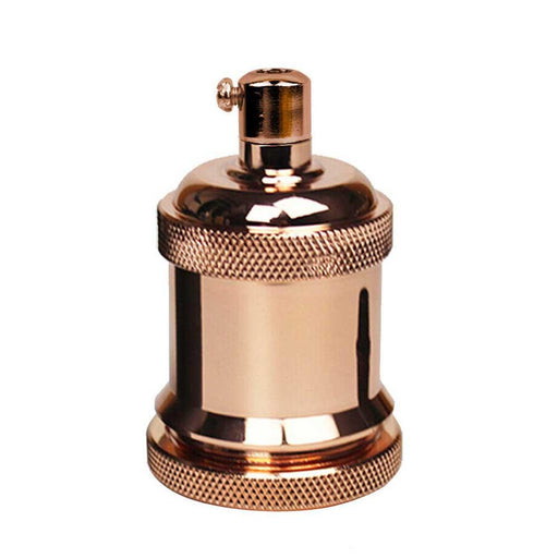 Rose Gold E27 Metal Lamp/Bulb Holder Ideal for Vintage Edison Filament Bulbs Antique metal~2929 - Lost Land Interiors