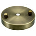 Single Point Outlet Green Brass Color Ceiling Hook Ring Plate Perfect for fabric flex cable~2662 - Lost Land Interiors