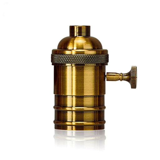 Yellow Brass E27 Vintage Industrial Lamp Light Bulb Holder Antique Retro Edison Screw Fitting~2927 - Lost Land Interiors