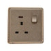 Screwless Textured Gold Light Switches & Socket~2455 - Lost Land Interiors