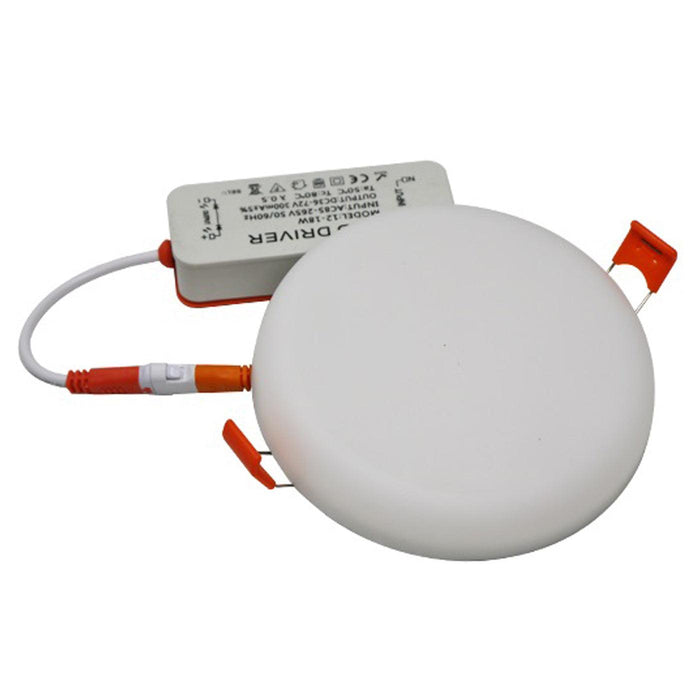 Ultra Thin LED 18 W 6000 K LED Panel Recessed Round Ceiling Spotlight Down Light~2528 - Lost Land Interiors