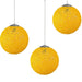 Yellow Modern Lattice Wicker Rattan Globe Ball Style Ceiling Pendant Light Lampshade~3612 - Lost Land Interiors