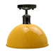 Vintage Industrial Loft Style Metal Ceiling Light Modern Yellow Dome Pendant Lampshade~1640 - Lost Land Interiors