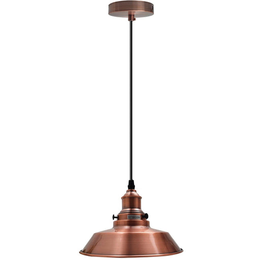 Vintage Industrial Metal Ceiling Pendant Lamp Copper Shade Modern Retro Style~2541 - Lost Land Interiors