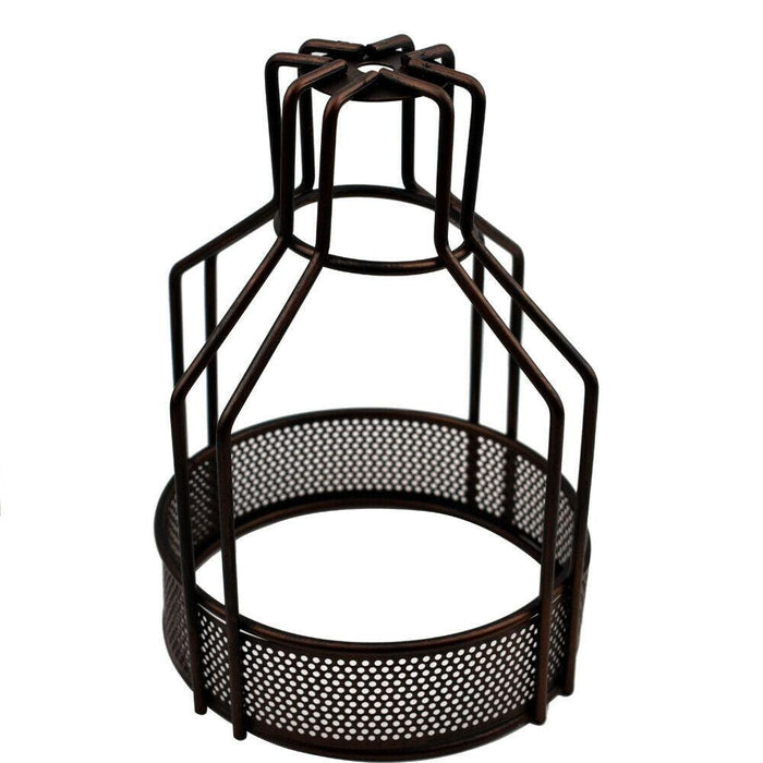 Vintage Industrial Metal Wire Cage Wall Lamp Guard Retro Light Shade Protection~1280 - Lost Land Interiors