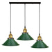 Industrial Vintage Pendant light with 3 heads suitable for dining table or living areas~1301 - Lost Land Interiors