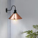 Vintage Industrial Metal Cone Shade Lighting Indoor Wall Sconce Light Fittings~3389 - Lost Land Interiors