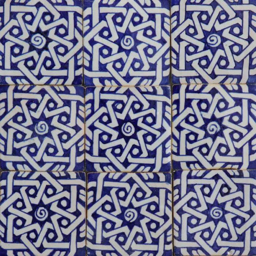 Hand painted Morocco Tiles Ceramic Wall Tile Aisha - Lost Land Interiors