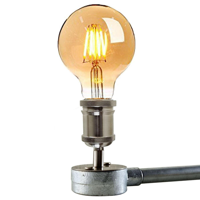 Vintage Industrial Pendant Light Galvanized Pipe Ceiling Light Fitting Metal Lamp Fixture For Hotel, Restaurants, Bar, Dining Room, Garage~1239 - Lost Land Interiors