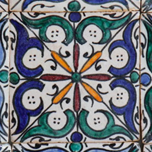 Hand painted Morocco Tiles Ceramic Wall Tile Ihsan - Lost Land Interiors