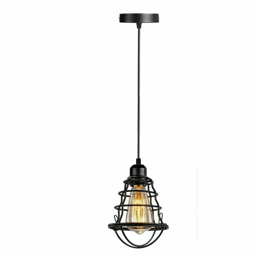 Vintage Modern Black Hanging Pendant Light Ceiling Lamp With95cm Adjustable Wire For Kitchen, Bedroom, Living room~1360 - Lost Land Interiors