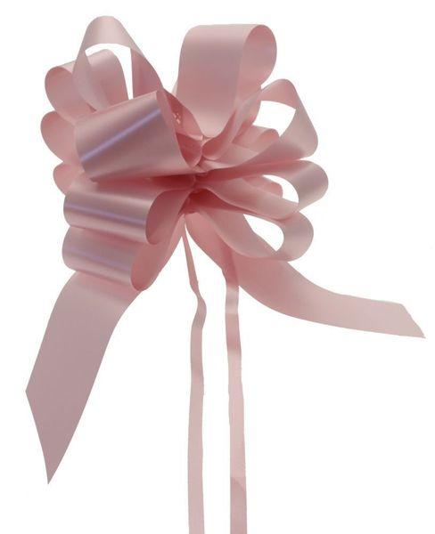 20 x Baby Pink Pullbow 50mm Ribbon Bow - Lost Land Interiors