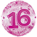 Age 16 Clearview Balloon - Pink (24 inch) - Lost Land Interiors