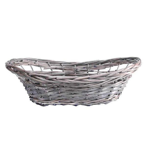 Grey Oval Basket - Lost Land Interiors