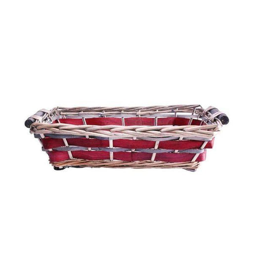 Red Rectangle Two Tone Tray 40/45cm - Lost Land Interiors