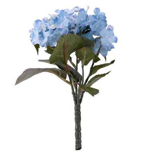 Blue Hydrangea Bush 22cm Artificial Flowers - Lost Land Interiors