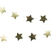 Gold Christmas Foil Star Garland - Lost Land Interiors