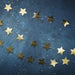 Gold Christmas Foil Star Garland - Lost Land Interiors