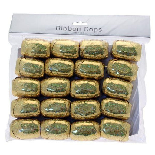 20 x Holographic Gold Ribbon Cops Bulk Pack - Lost Land Interiors
