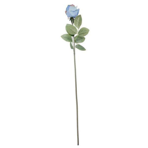 Arundel Rose Bud Blue Artificial Silk Flowers - Lost Land Interiors
