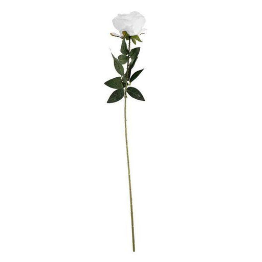 Arundel Rose White Artificial Flowers Single Stems - Lost Land Interiors
