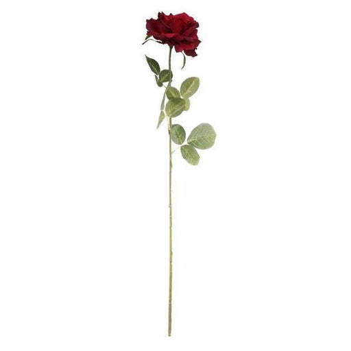 Arundel Open  Rose Burgundy Artificial Roses Silk Flowers - Lost Land Interiors