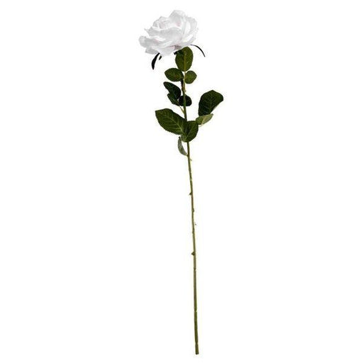Arundel Open Rose White Artificial Flowers - Lost Land Interiors