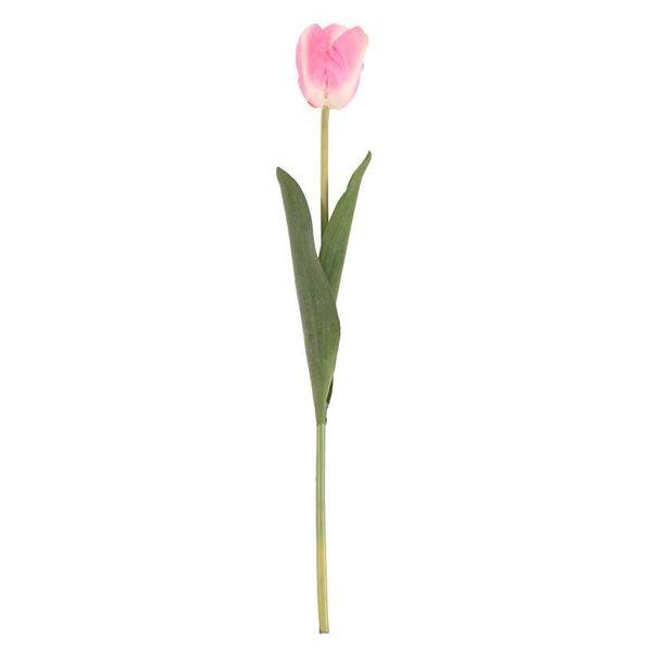 Artificial Tulip Pink Silk Flowers 43cm - Lost Land Interiors
