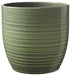 Bergamo Ceramic Pot Leave Green Glaze (16cm) - Lost Land Interiors