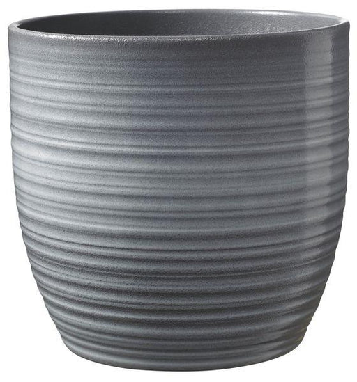 Bergamo Ceramic Pot Light Gray Glaze (14cm) - Lost Land Interiors