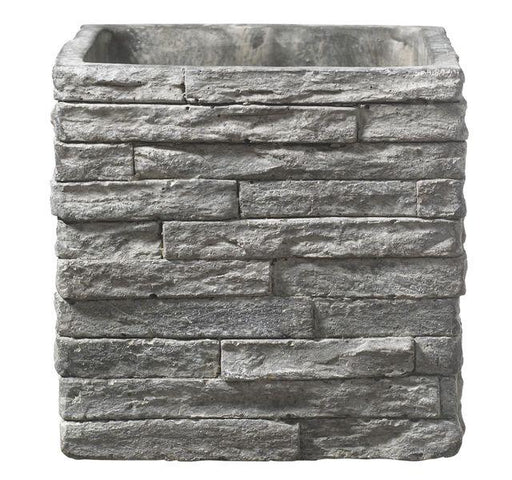 Latina Stonewall Ceramic Pot Stone Grey (16cm) - Lost Land Interiors