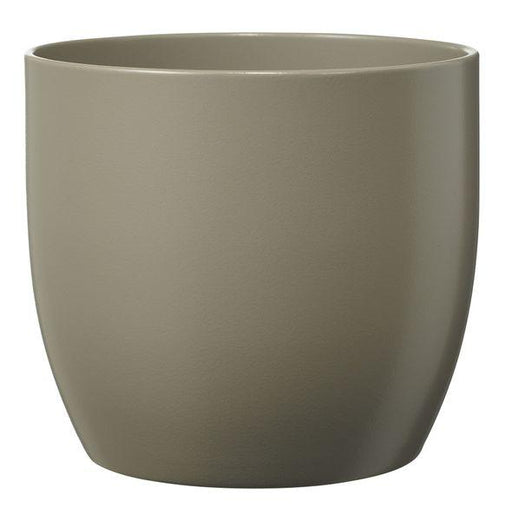 Light Grey Basel Fashion Pot (27cm) Indoor Plant Pot - Lost Land Interiors
