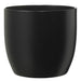 Matte Black Basel Fashion Pot (24cm) Large Indoor Plant Pot - Lost Land Interiors