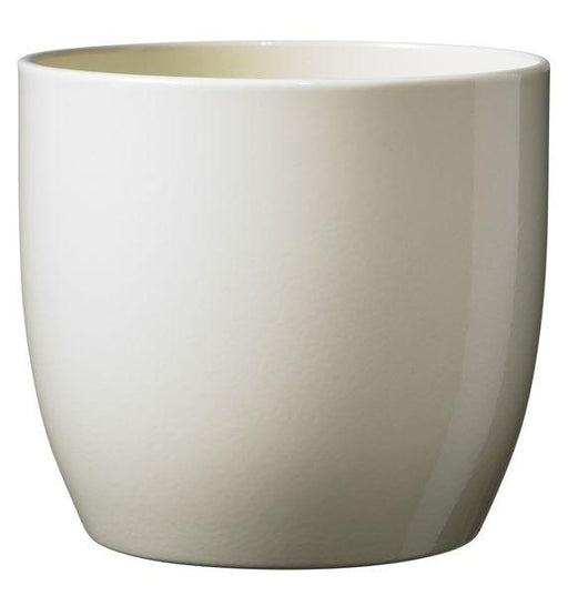 Shiny Vanilla Basel Fashion Pot (8cm) Indoor Ceramic Planter - Lost Land Interiors