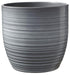Bergamo Ceramic Pot Light Grey Glaze (24cm) - Lost Land Interiors