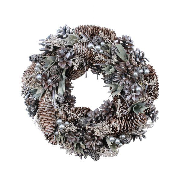 30cm Silver Cloud Wreath - Lost Land Interiors