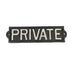 Private Garden Sign Metal - Lost Land Interiors