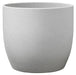 Basel Stone Ceramic Pot Light Grey (19cm) - Lost Land Interiors