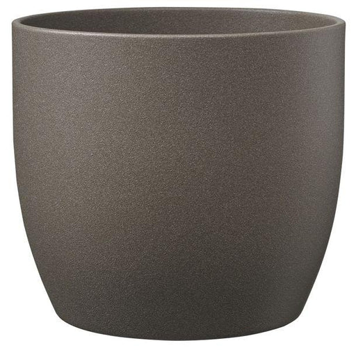 Basel Stone Ceramic Pot Grey Brown (12cm) - Lost Land Interiors