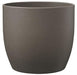 Basel Stone Ceramic Pot Grey Brown (24cm) - Lost Land Interiors