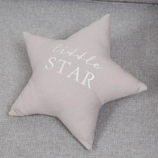 Bambino Little Star Grey Linen Cushion - Lost Land Interiors