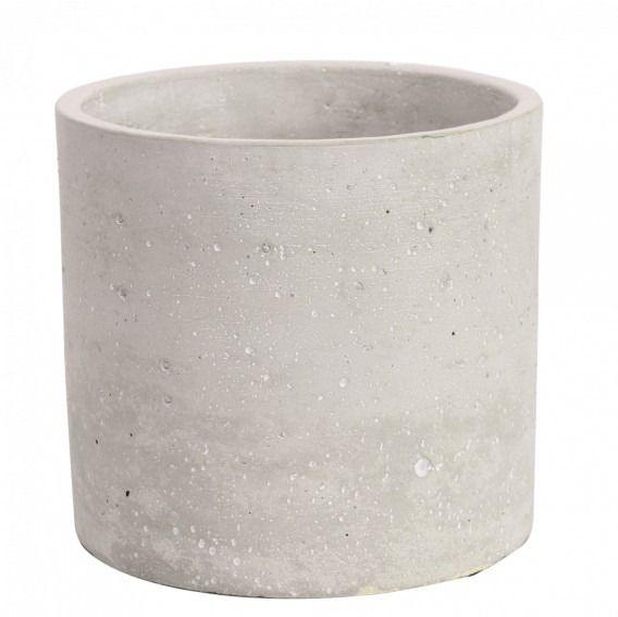 Round Cement Flower Pot (17cm) - Lost Land Interiors