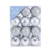 6cm Silver Shatterproof Baubles (x24) - Lost Land Interiors