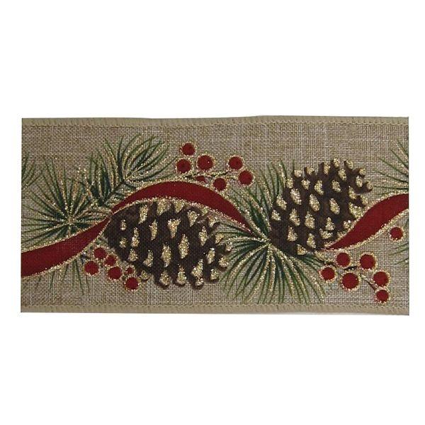 Natural Ribbon with Cones 63mm - Lost Land Interiors