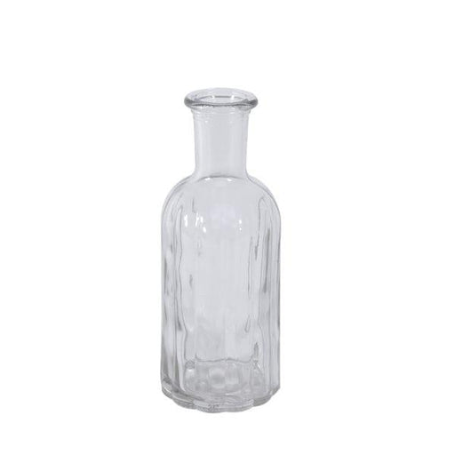 10 x 13.7cm Flora Bottle Small Glass Vase Table - Lost Land Interiors