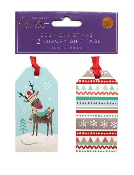12 Pack Tags Cosy Christmas - Lost Land Interiors
