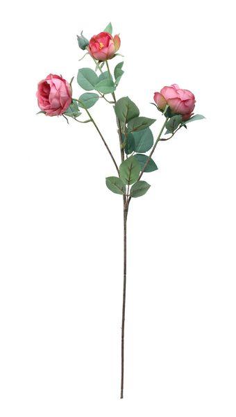 Tintagel Vintage English Rose Spray Dusky Pink Artificial Silk Flowers - Lost Land Interiors